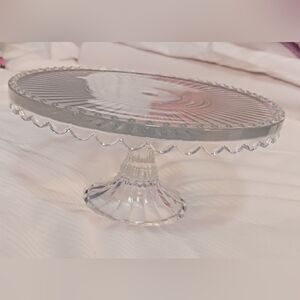 Clear Glass Pedestal Cake/Dessert Stand